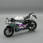 سفید Kawasaki zx6r