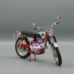 قرمز نقره ای Honda CL 350