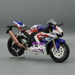 سفید آبی Honda Cbr 1000esp