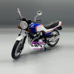 سفید آبی Honda cbx 400F - تصویر 2