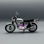 نقره ای Honda 750 four - تصویر 4